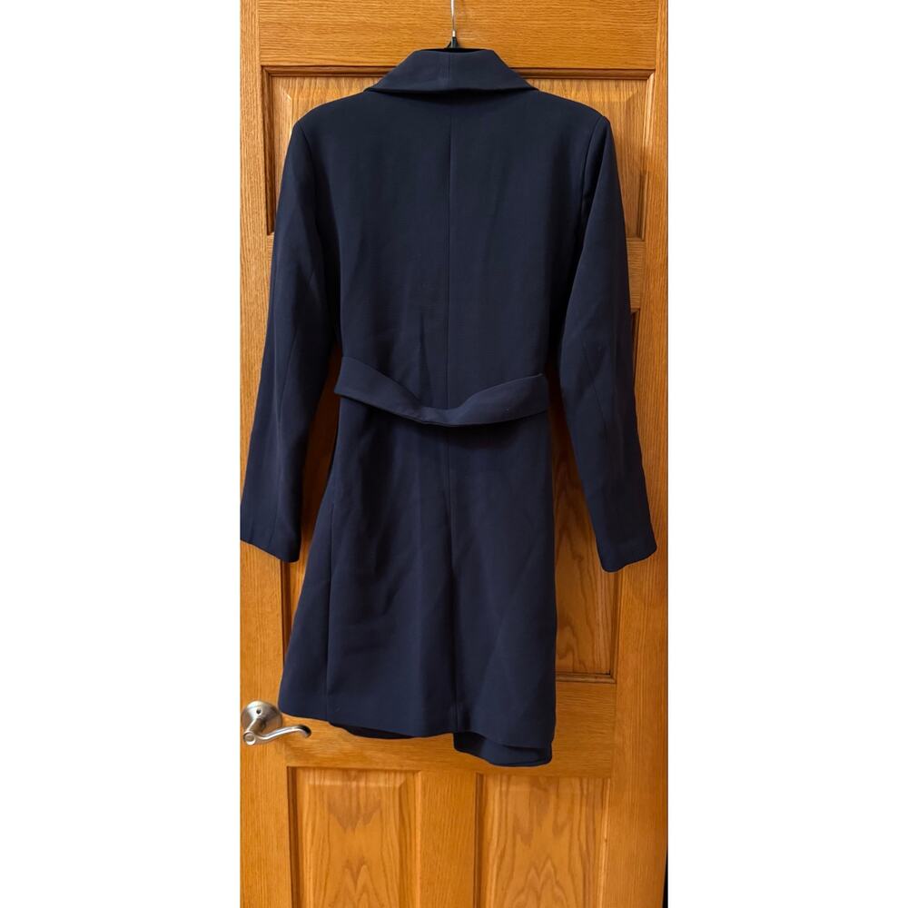 Lauren Ralph Lauren Navy Belted Drape Front Wrap Jacket S (NWOT) - Picture 6 of 7